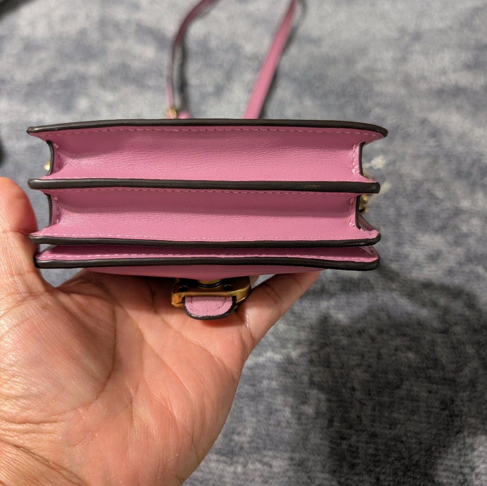 Coach Pink Leather Crossbody Bag - Picture 3 of 7